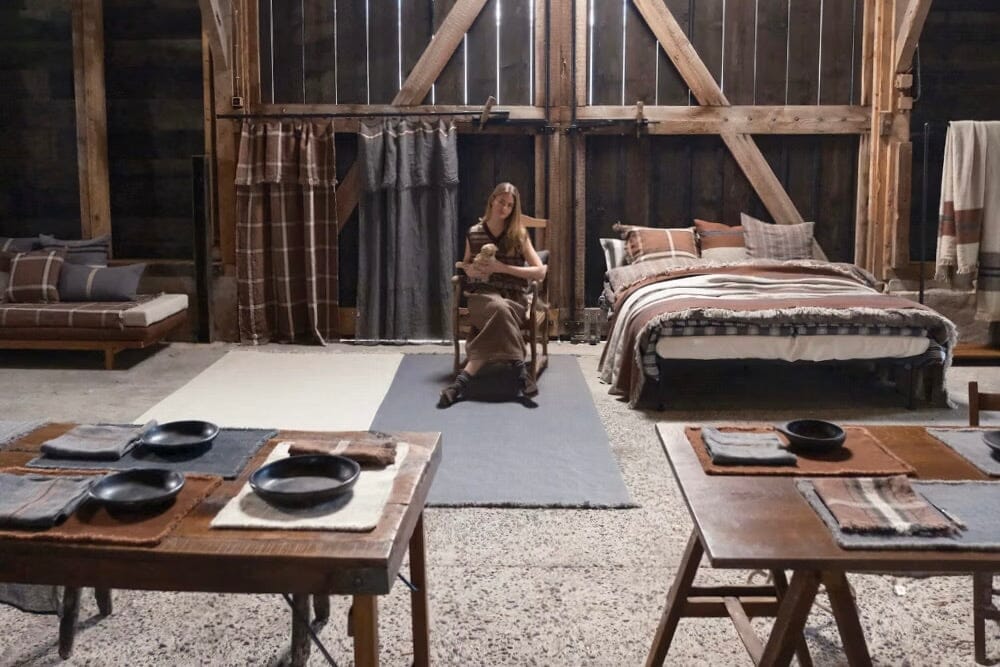 LIBECO Linen pillow "PATAGONIA" natural 63x63