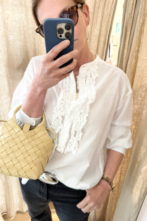 SOSUE Baumwollbluse "Bruna" weiss