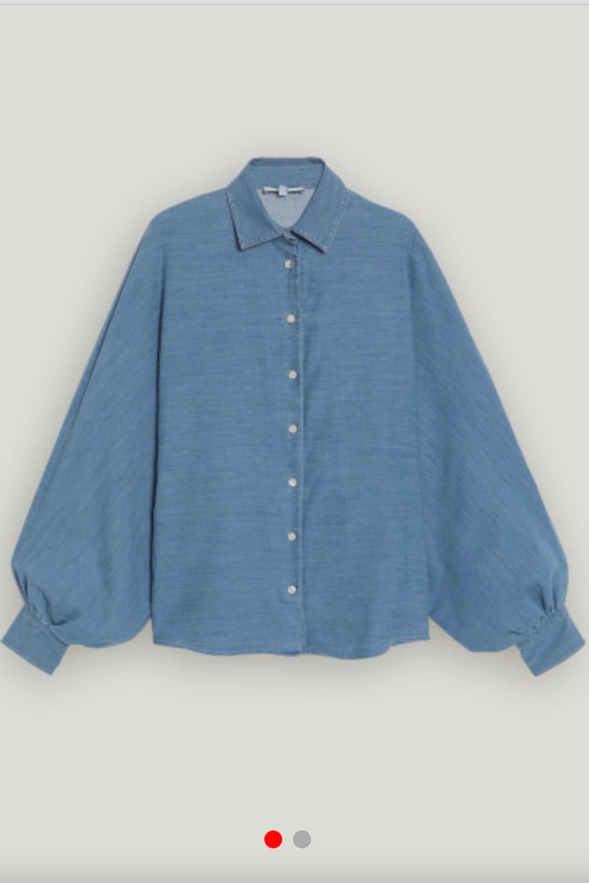 SOSUE Baumwollbluse "Antonia" slim denim (C)