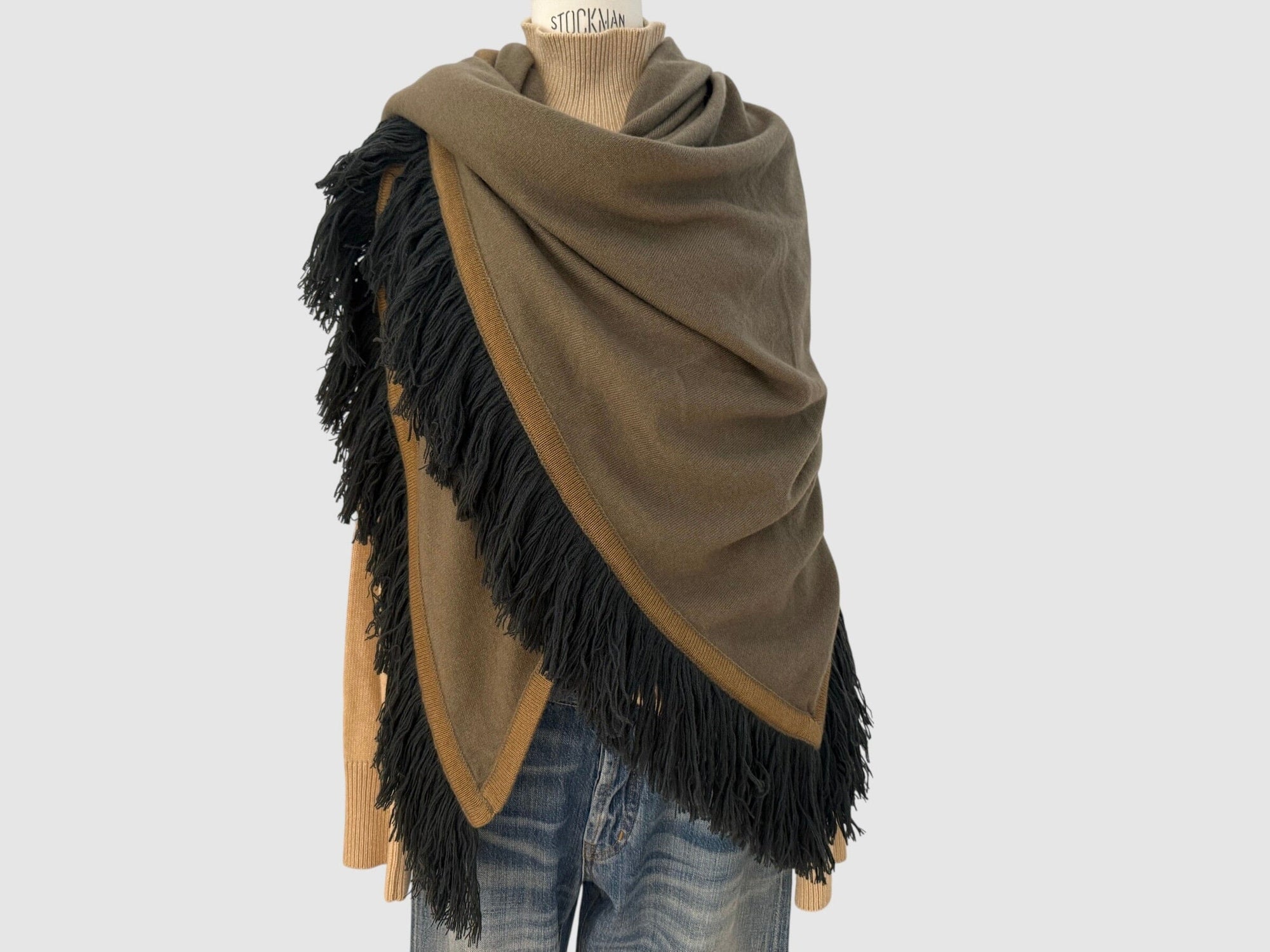Choice by Réjane Rosenberger Cashmere Poncho multi taupe