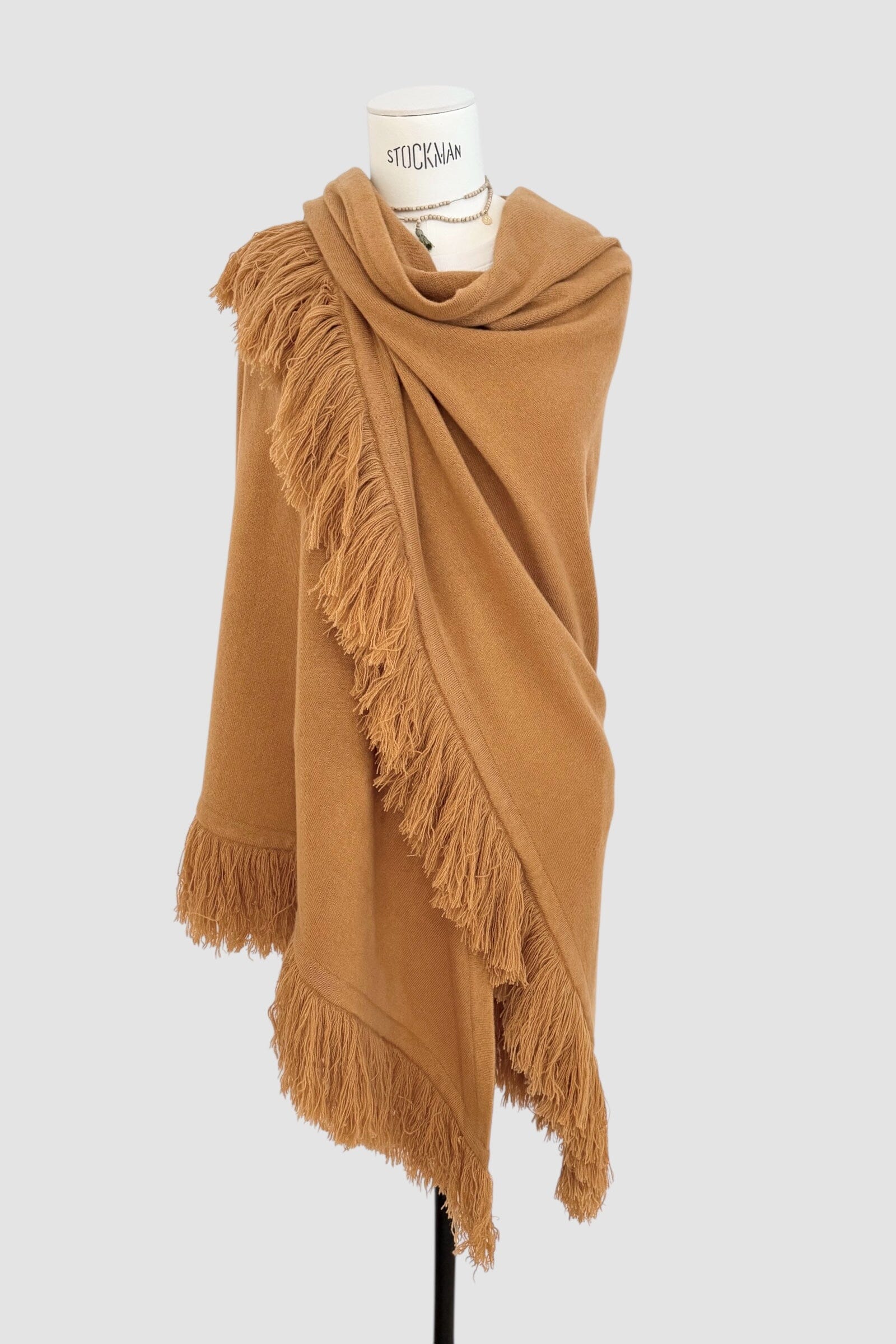 Choice by Réjane Rosenberger Cashmere Poncho burnt orange