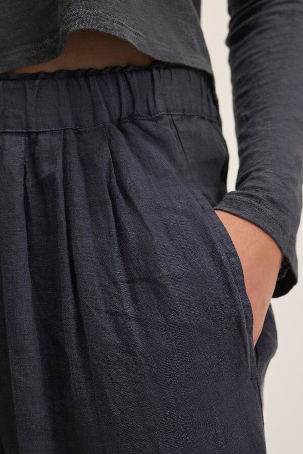 VELVET Leinenhose "GINI05" shadow