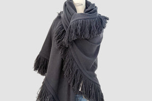 Choice by Réjane Rosenberger Cashmere Poncho storm