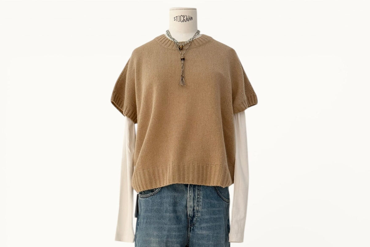 FFC Pullunder Kurzarm "15028" camel