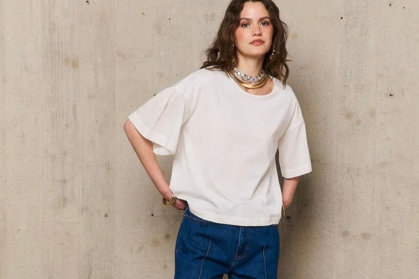 STELLA FOREST T-shirt "SABRINA" white (C)