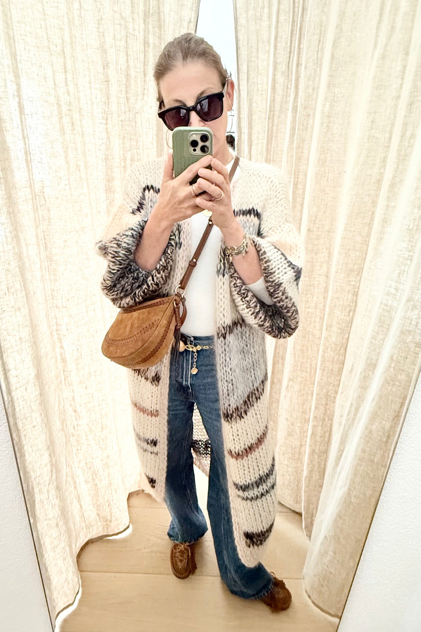 VANESSA BRUNO Wildledertasche "DAILY" small natural