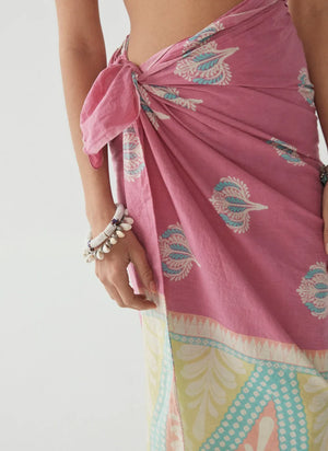 MAISON HOTEL Baumwollpareo "MATHILDE" fragola (C)