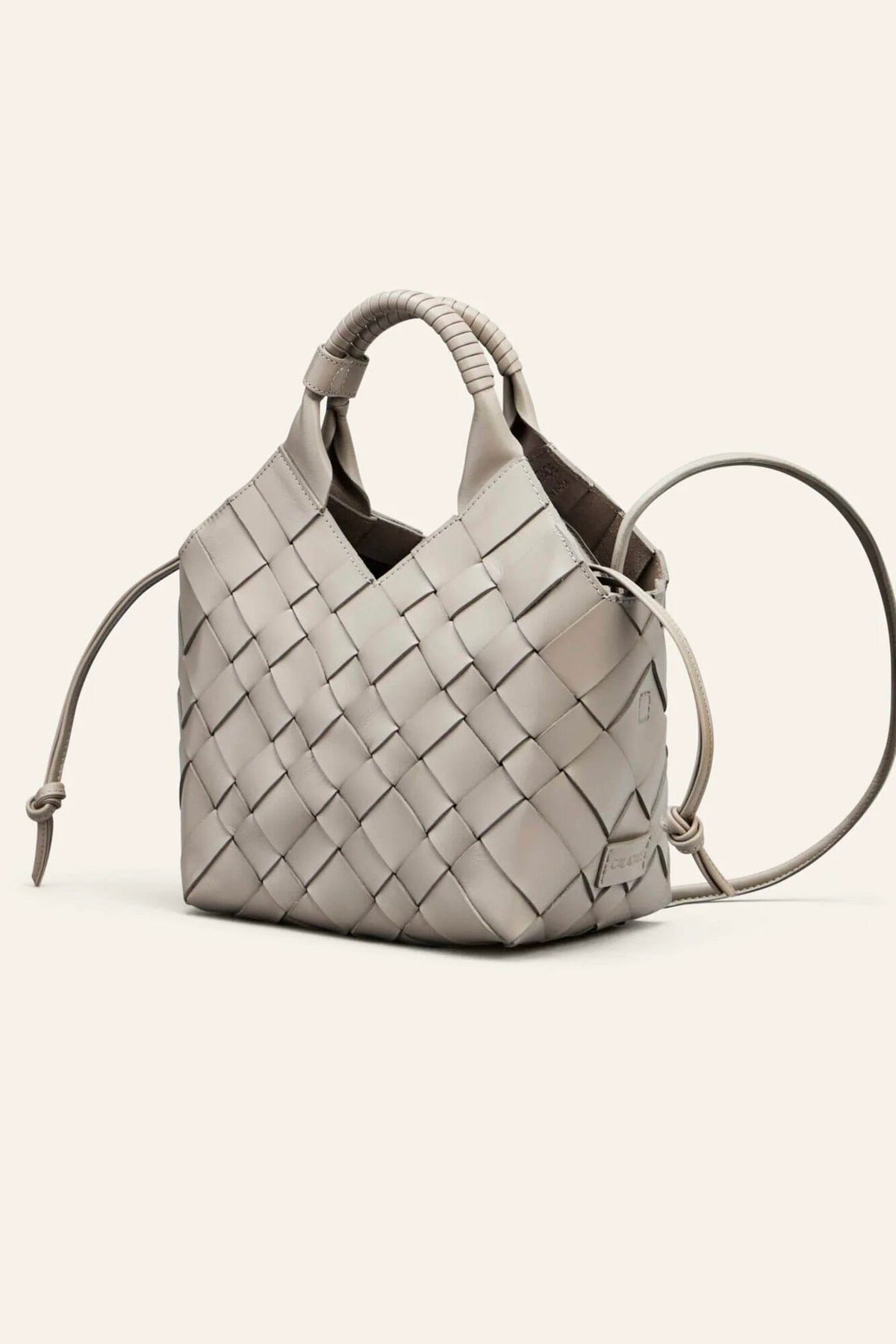 CALAJADE Leather shopper "MISU" MEDIUM - black