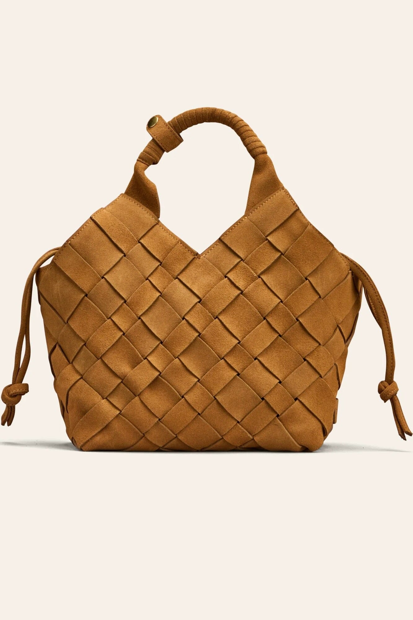CALAJADE Wildledershopper "MISU" MEDIUM - camel
