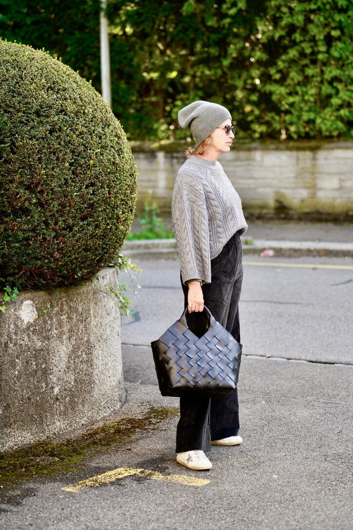 CALAJADE Ledershopper "MISU" L - schwarz