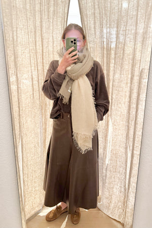 HAIKURE Lederjupe "SERENITY" brown