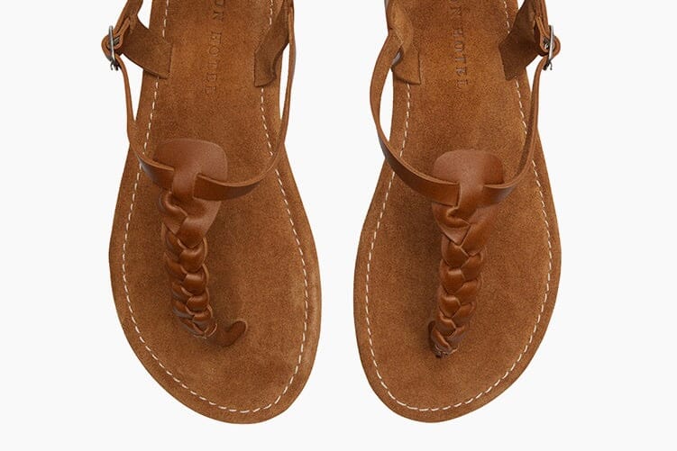 MAISON HOTELLedersandalen "GIULIETTA" brown