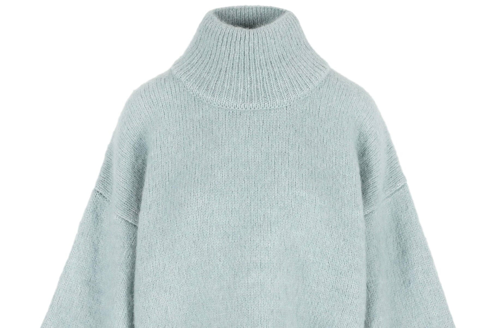 I LOVE MR MITTENS Chunky Wool "NAOMI" Sweater light blue