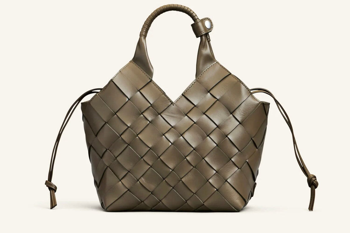 CALAJADE Leather shopper "MISU" MEDIUM - black