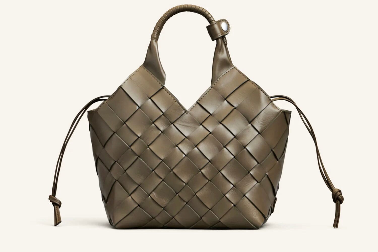 CALAJADE Ledershopper "MISU" MEDIUM - kombu green