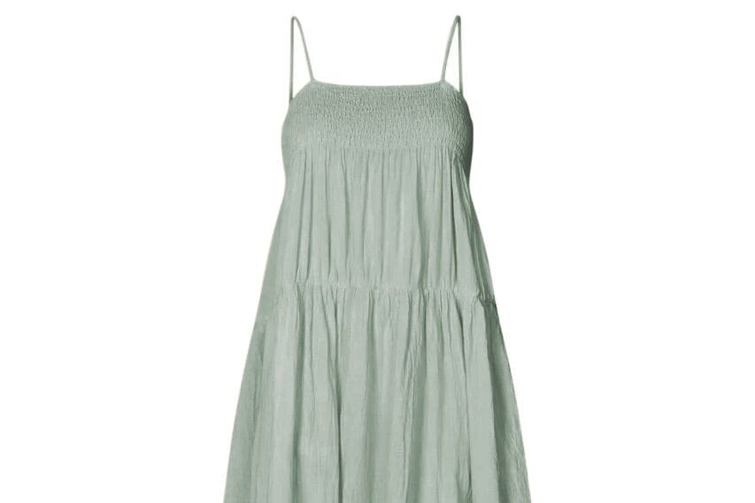RABENS SALONER cotton maxi dress "DODO" mint (C)