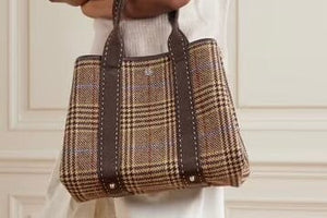 Flanneltasche "Traversée" medium chocolat carro
