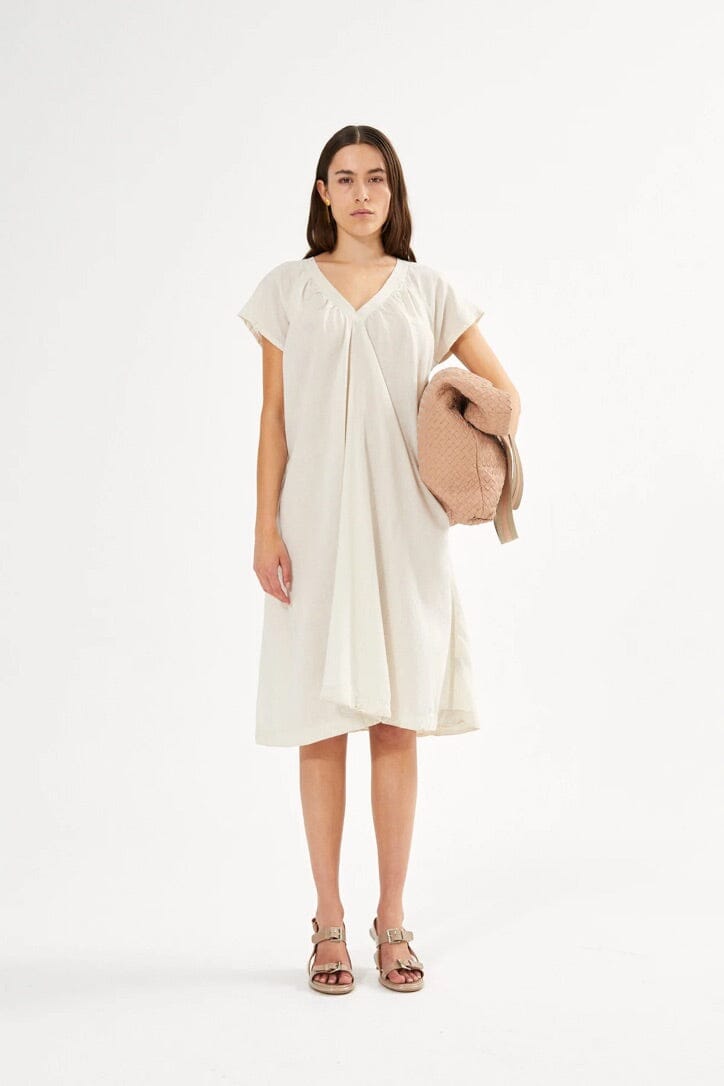 RABENS SALONER  Baumwollkleid "DIVINE" sandstone