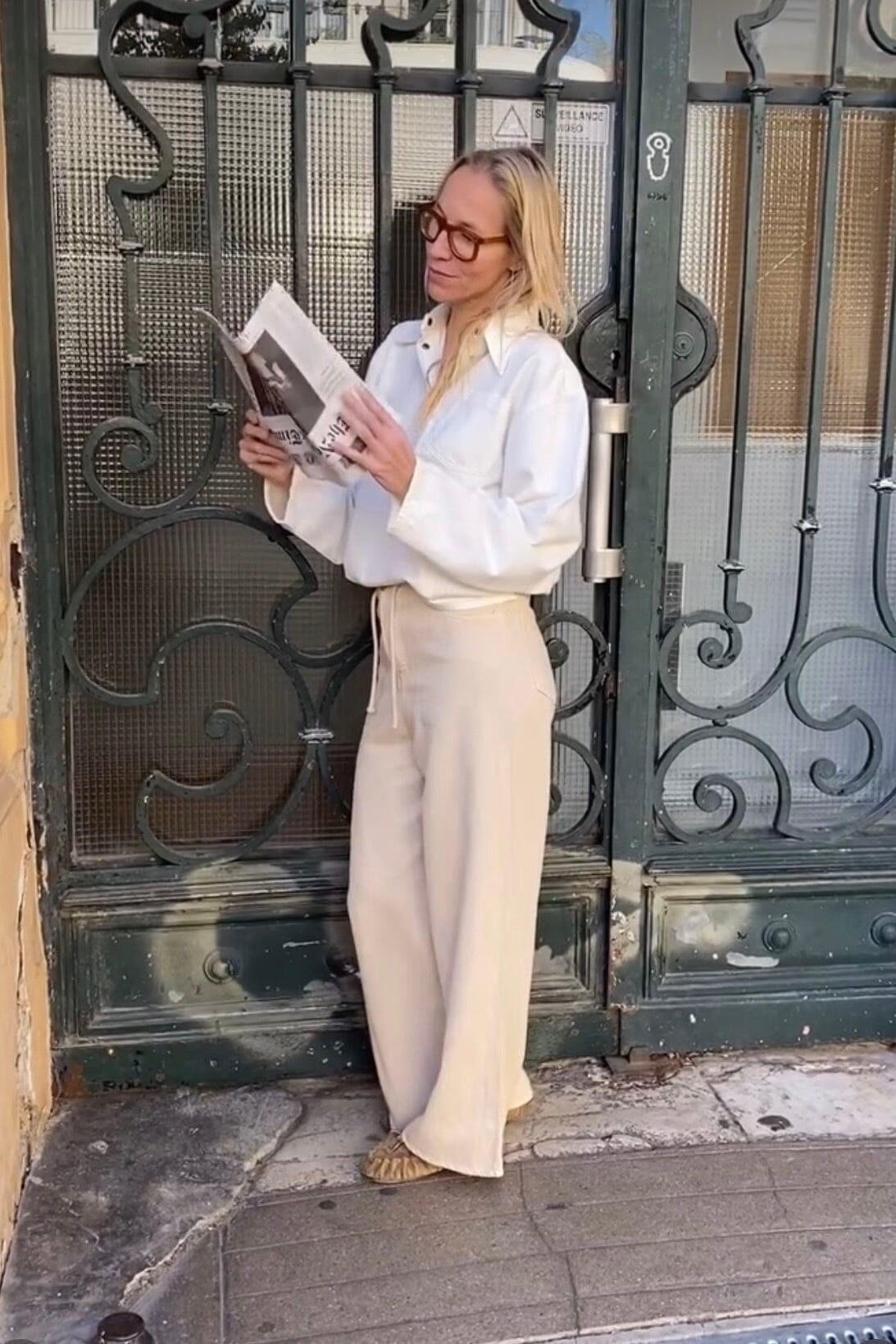 HAPPY HOUSE Le pantalon "OVERSIZE" sable