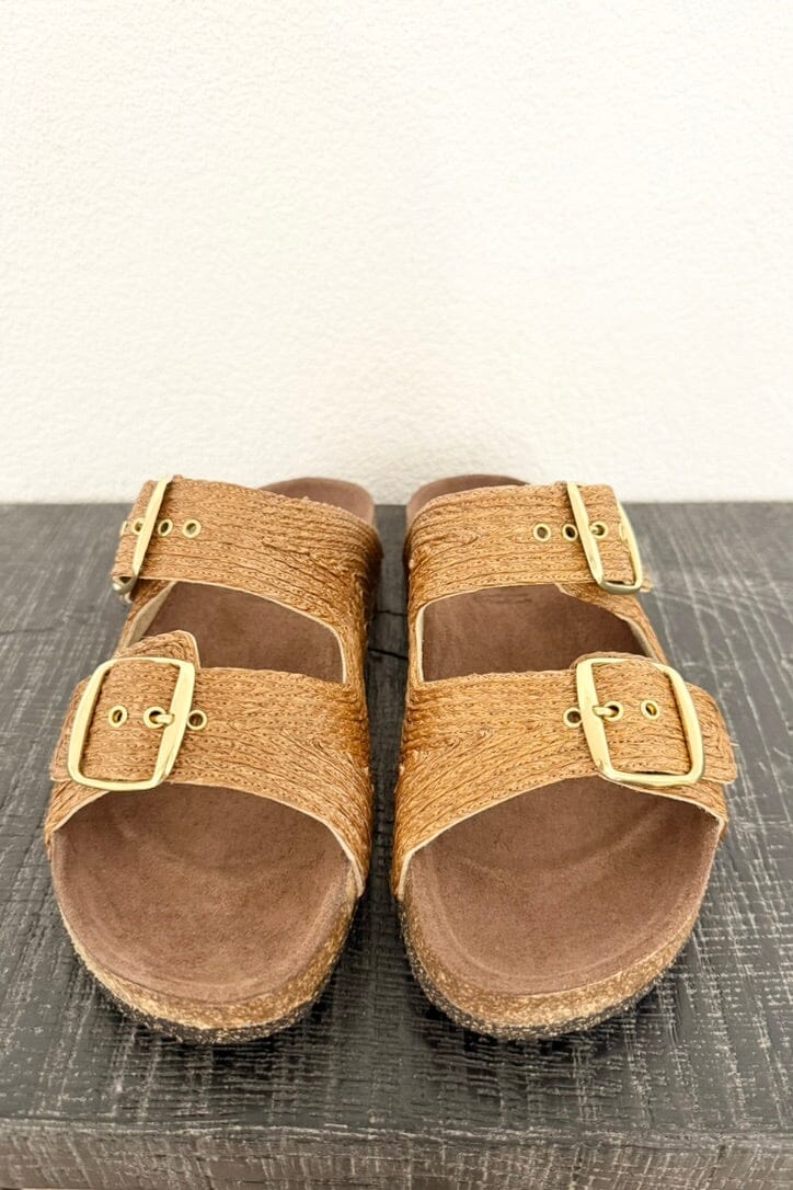 BOSABO Birkenstock "ISABEL" Raffia cinnamon