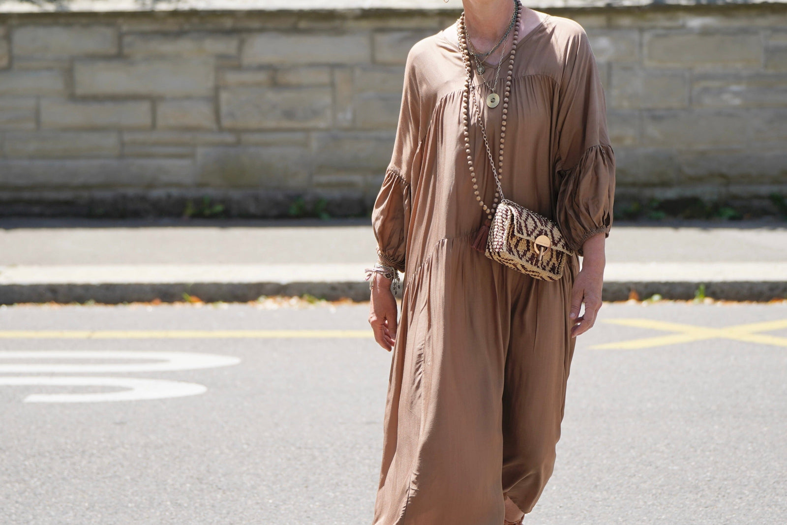 VANESSA BRUNO Raffiabag "Moon" nano