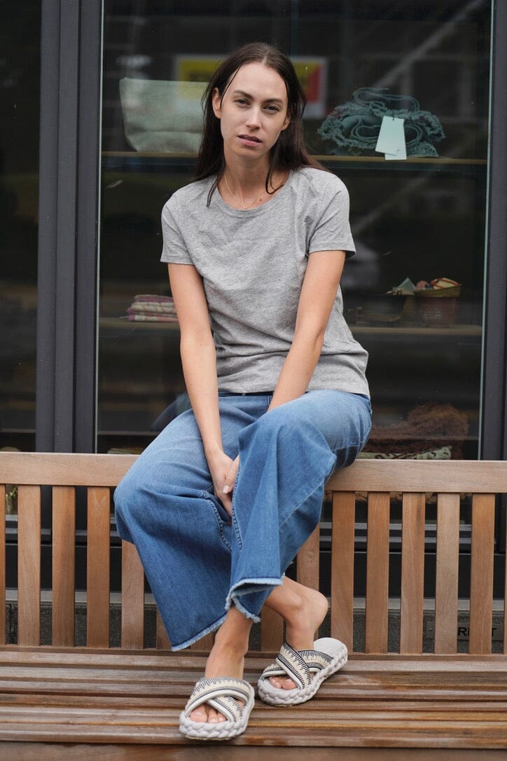 Choice by Réjane Rosenberger T-Shirt "Basic" grau méliert