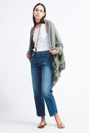Choice by Réjane Rosenberger Cashmere Poncho wasabi