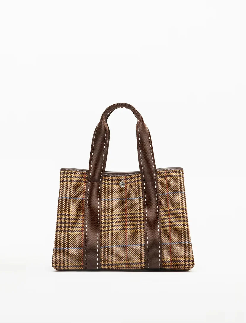 Flanneltasche "Traversée" medium chocolat carro