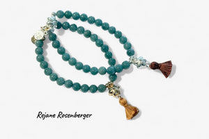 REJANE ROSENBERGER DESIGN Steinarmband "Classic" Jade aqua
