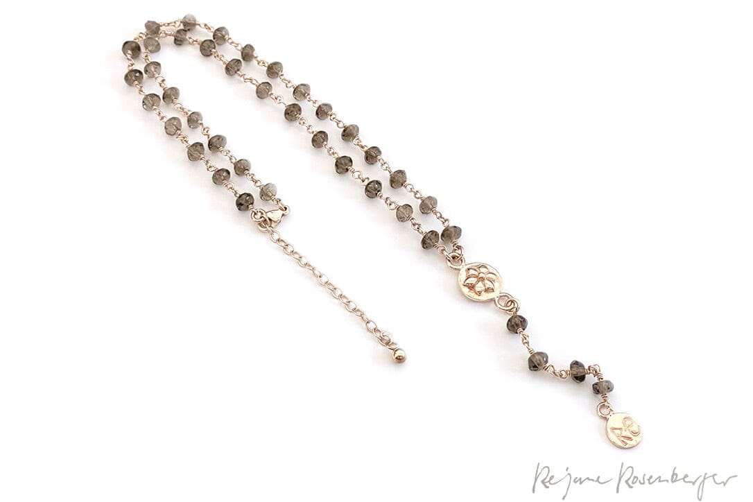 REJANE ROSENBERGER DESIGN Silber-/Stein Rosenkranz "Ninette" div. Steine