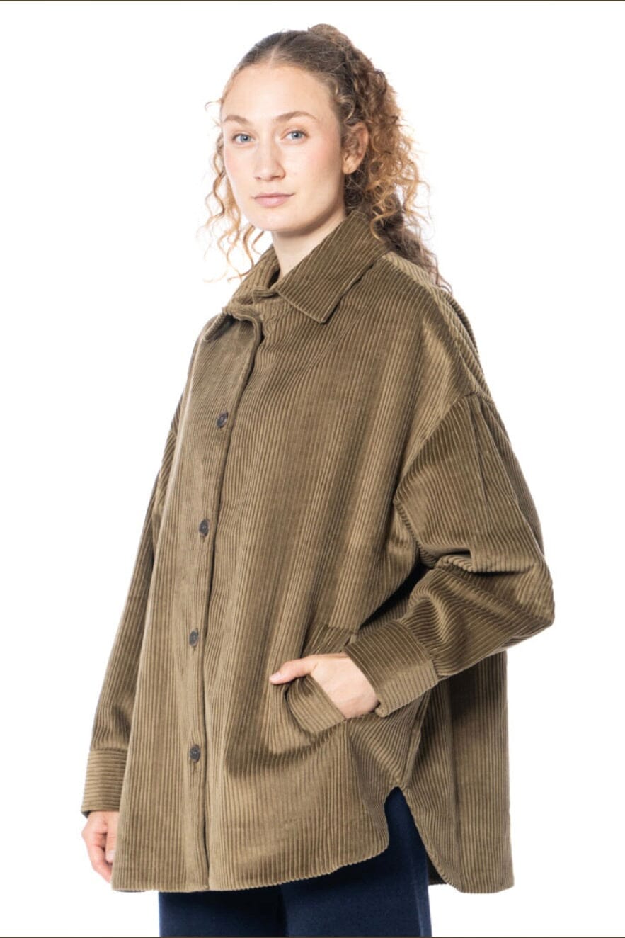SOSUE Cordjacke oliv khaki