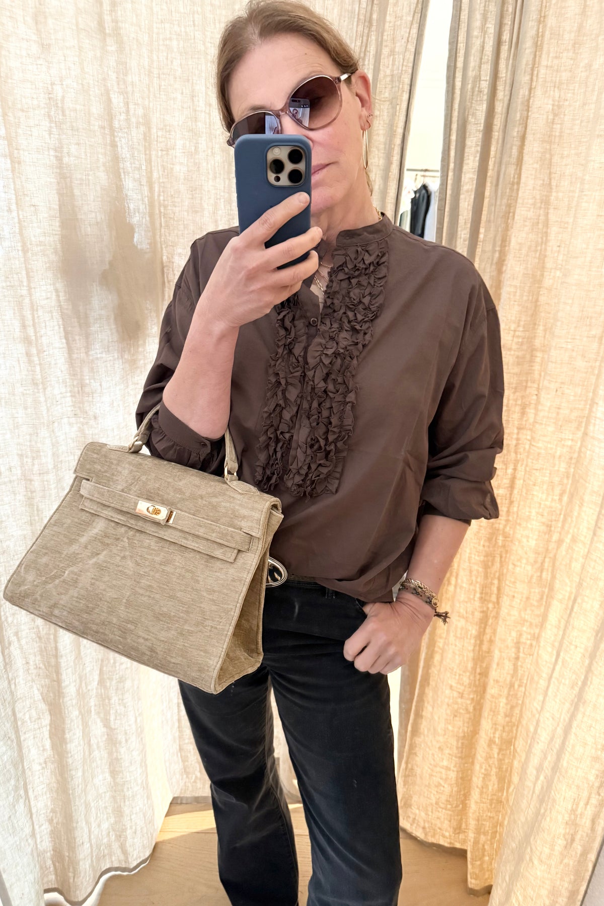 SOSUE cotton blouse "Antonia" slim white