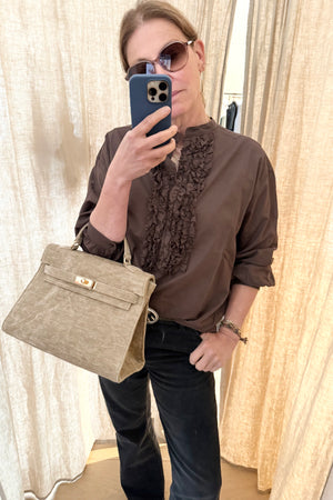 SOSUE cotton blouse "Antonia" slim white