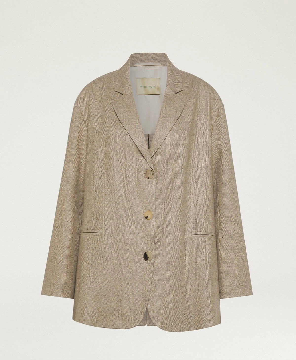 MOMONI Jacket "CANDY" wool chevron beige