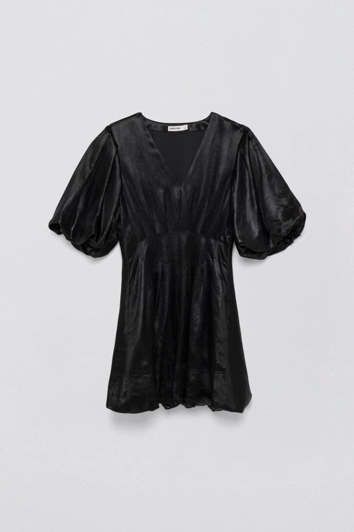 JONATHAN SIMKHAI satin dress "Luisa" black