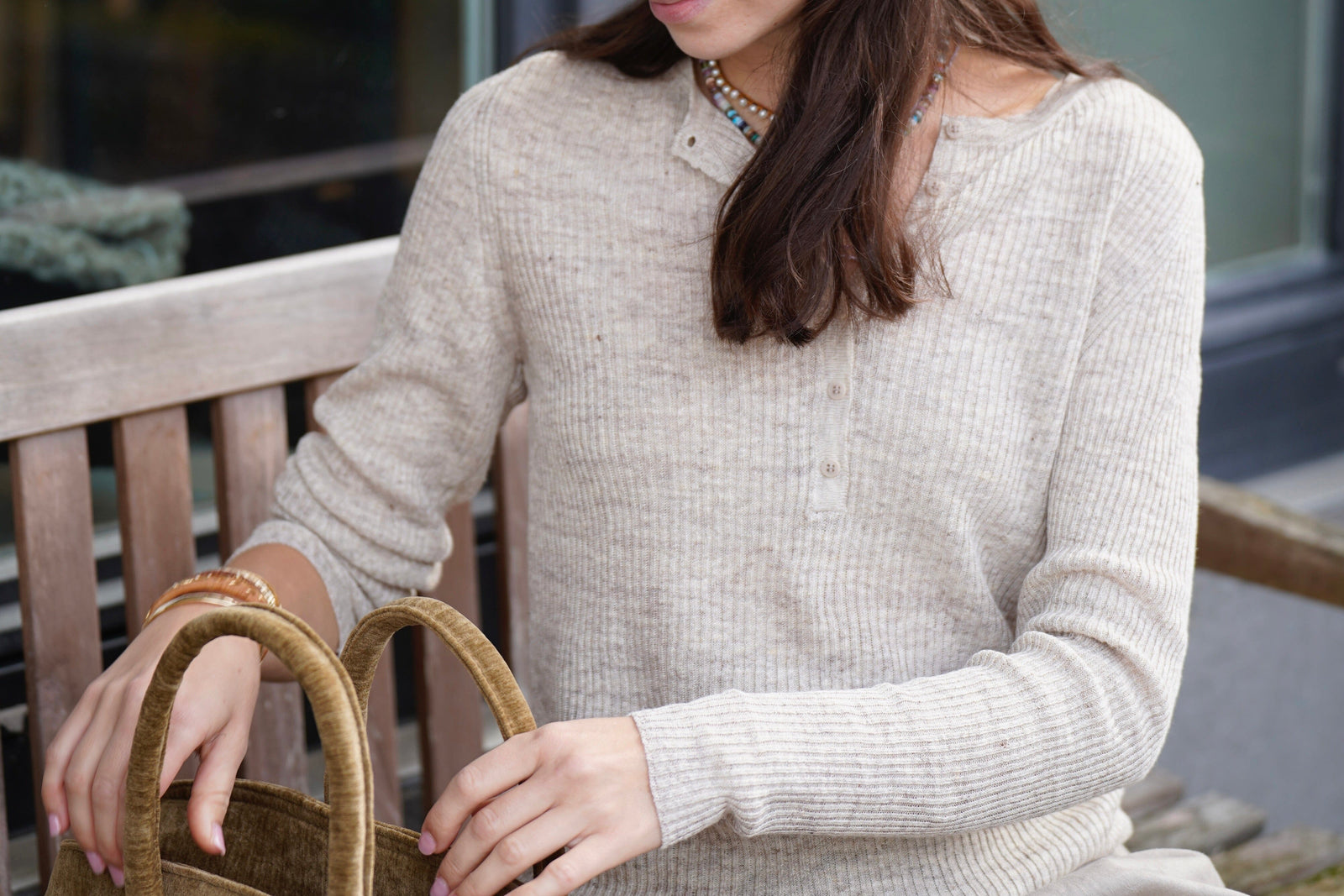 MASSCOB Leinen Shirt "SPRING" sand