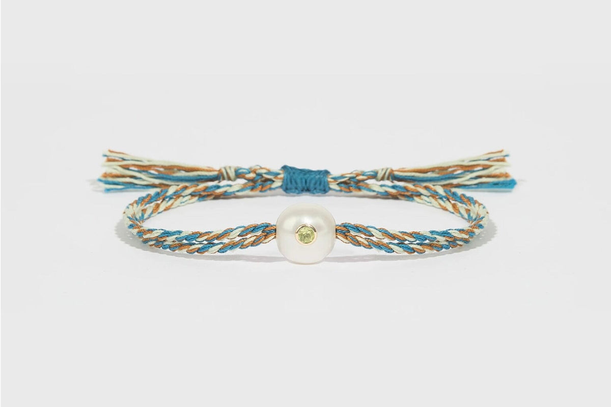 TAMARA TAICHMANN Baumwollarmband "Scarlett" blue