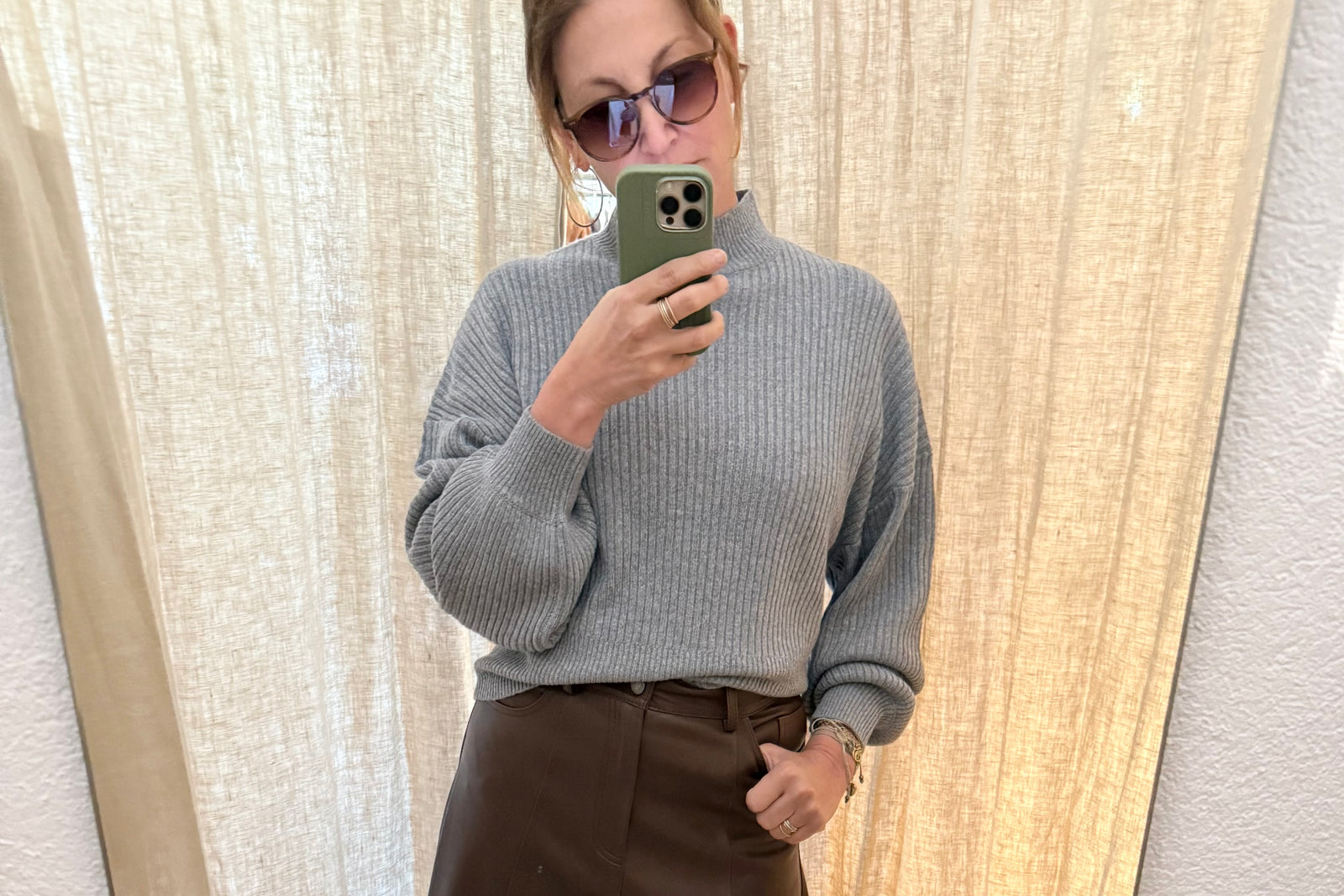 DEA KUDIBAL Strickpullover "SIADEA" grau mélange