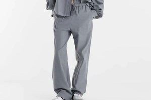 SOSUE Baumwollhose "Anna" grau flanell