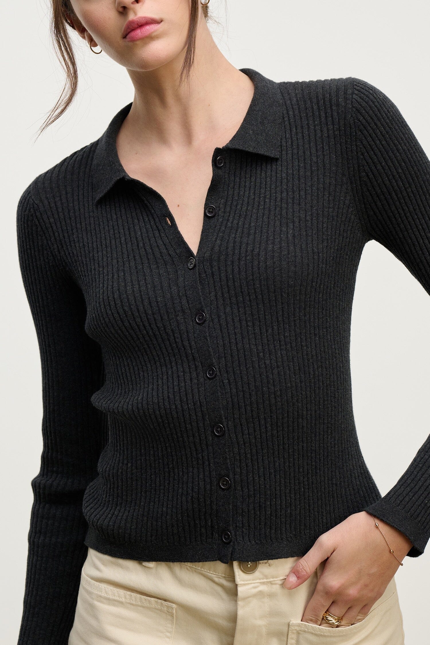 VELVET by Jenny Kragen Ripp T-Shirt "Nikki" antra