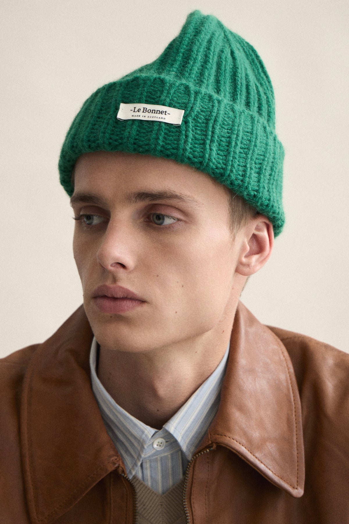 Lampswool/Caregora Chunky Beanie pine