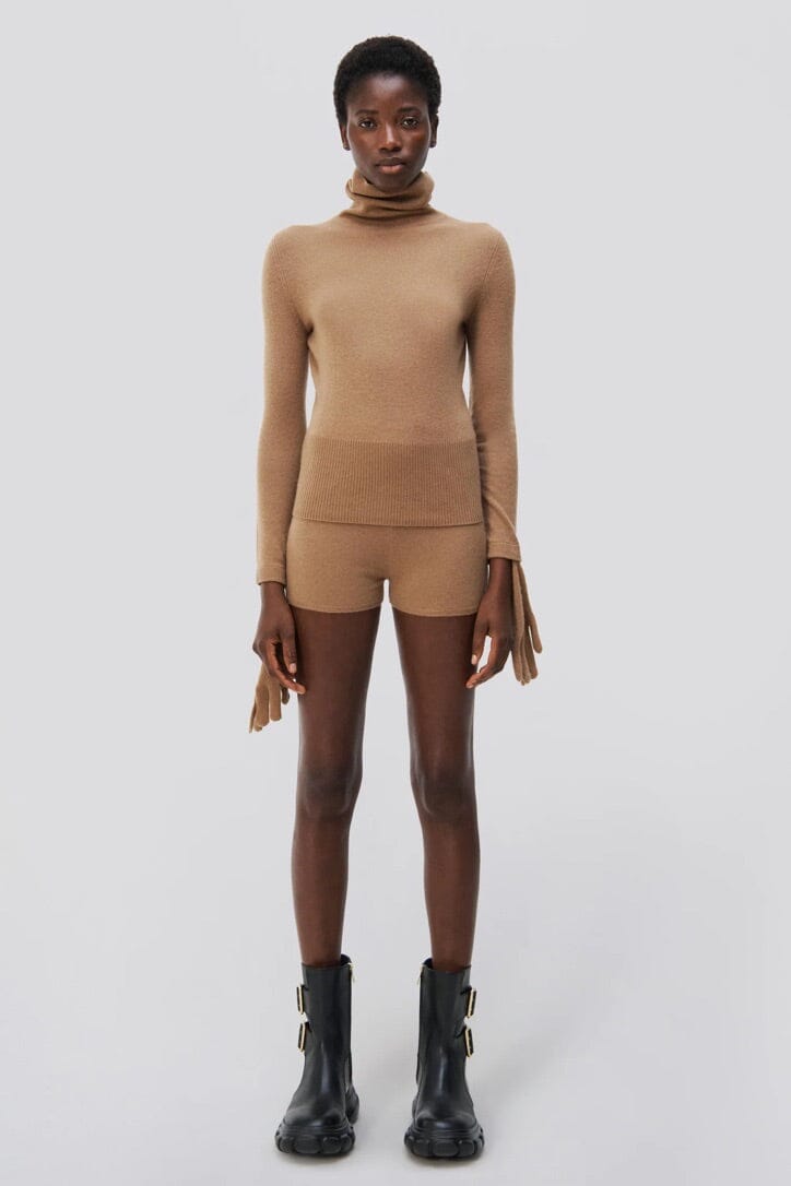 JONATHAN SIMKHAI Rollkragenpullover "DITA" camel