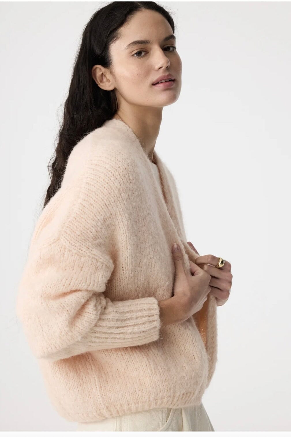 KNIT TED Kuscheljacke "BECKY" soft rose