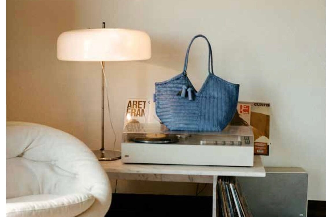 CALAJADE Leather shopper "MISU" L - black