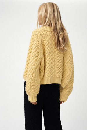 I LOVE MR MITTENS Chunky Wool "NAOMI" Sweater off-white