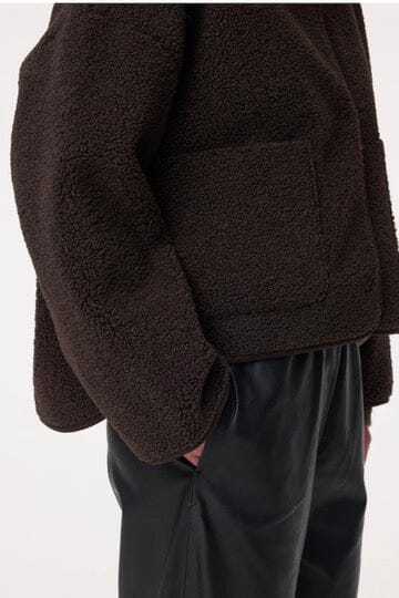 KNIT TED Teddyjacke "JILL" chocolat