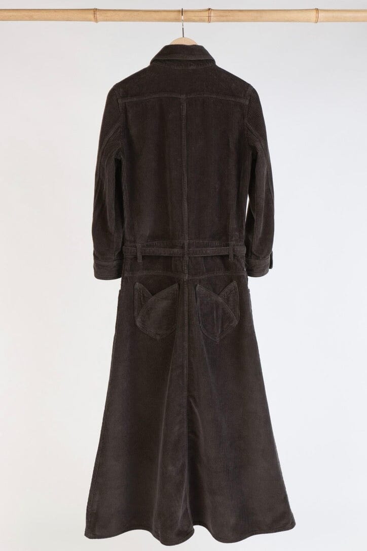 HAPPY HOUSE Jump Kleid "TROMPE L'Oeil" cord choco