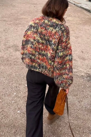 E WITH LOVE Handknit Jacke "JUNO" mix color