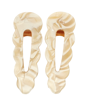 Peignée Paris Barettes "Signature" pop corn