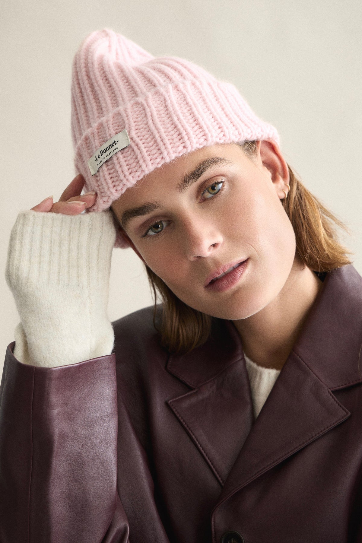 Wool Beanie "Onyx" by LE BONNET